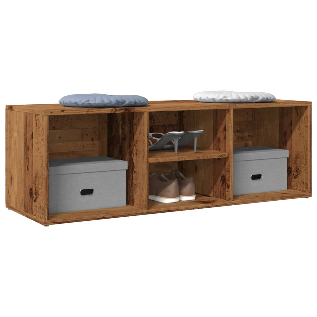 VidaXL Panca Porta Scarpe Bianca Con Cassetti E Ripiani: Soluzione Salvaspazio Per Ingresso (102x35x55 Cm) - copertina
