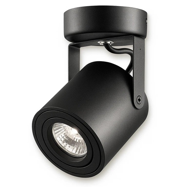 Kinkiet sufitowy GU10 LED Abi nowoczesna lampa ruchoma czarna MasterLED
