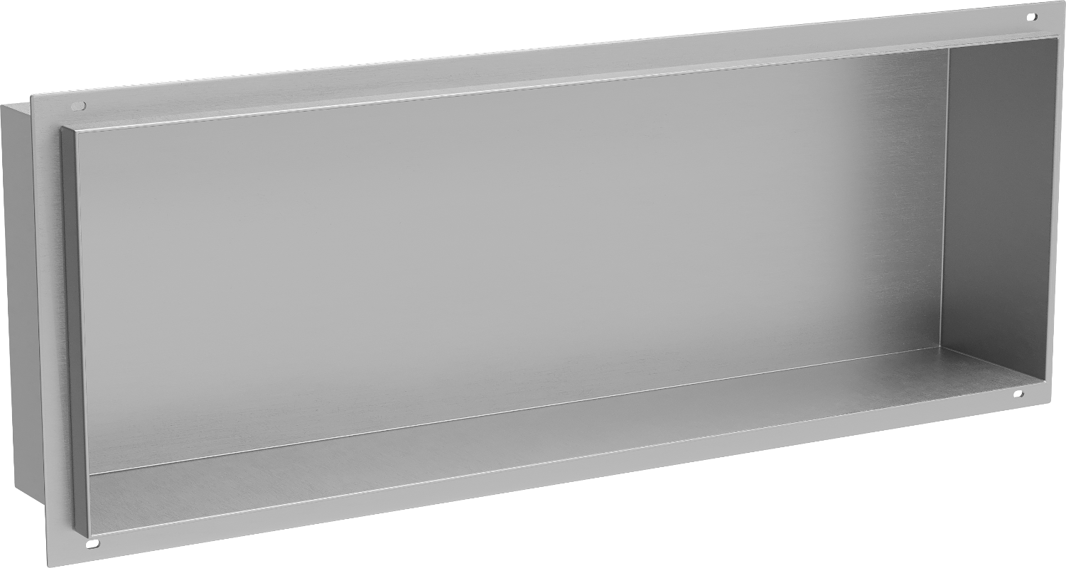 Mexen X-Wall-NR półka wnękowa bez kołnierza 60 x 20 cm, inox - 1911602010