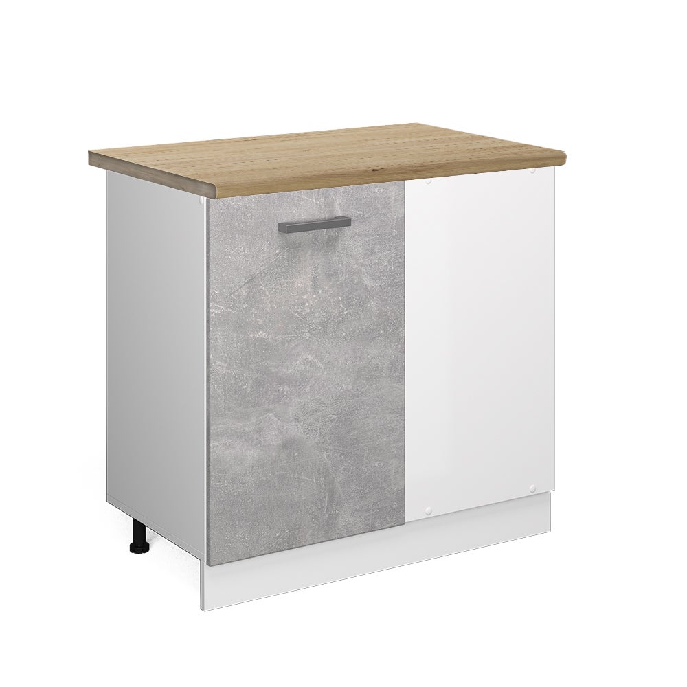 Vicco Szafka narożna R-Line, Beton, 86 cm , BP Dąb