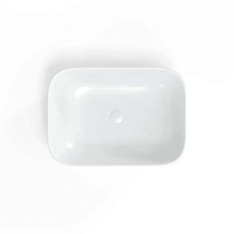 Vasque à poser 45,5 x 32,5 x 13,5 cm sans trop-plein blanc mat Infinitio SAT (SATINF4532M) - 6