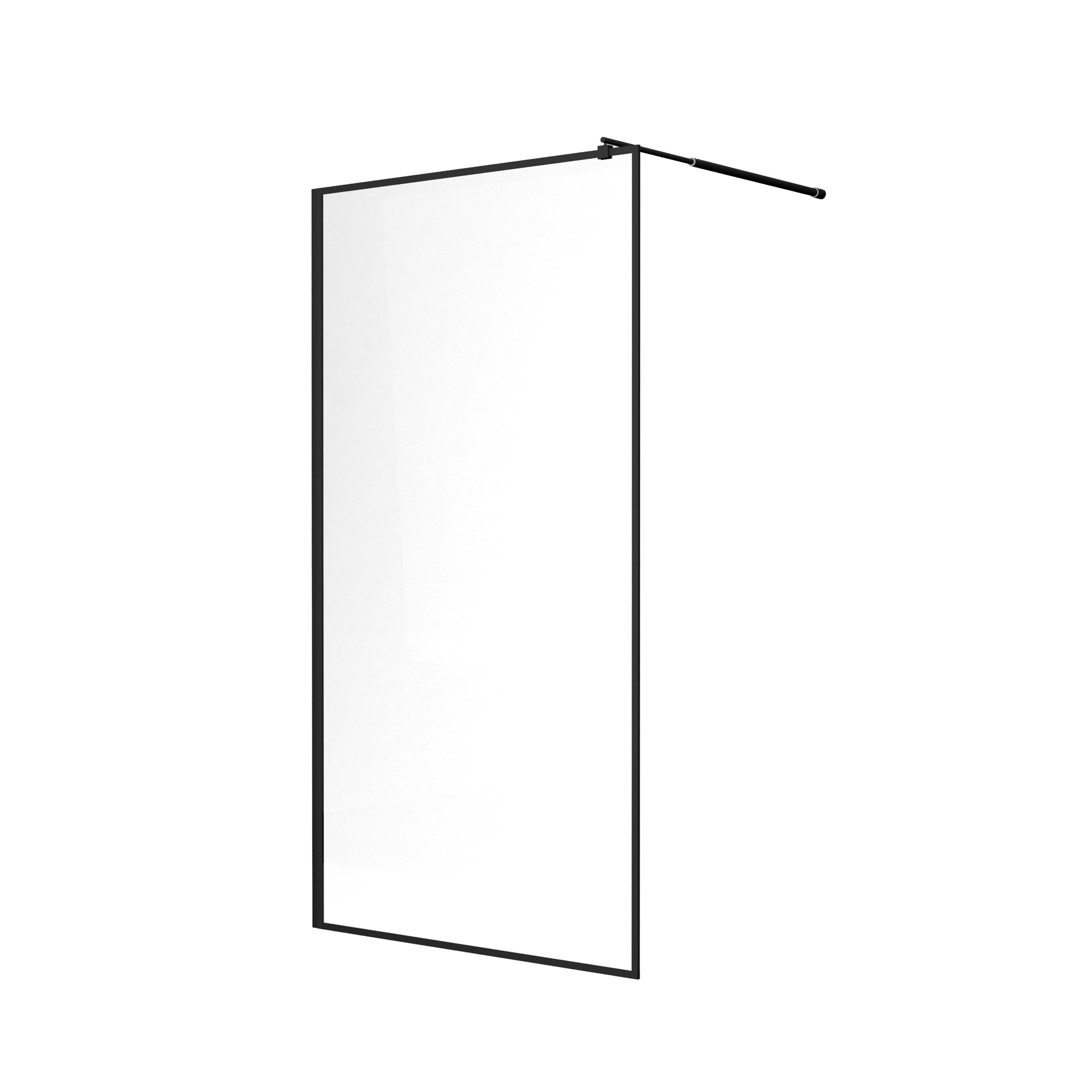 Ścianka prysznicowa SEVANTE MASTI 70x195 Walk-In czarna 1 szt.