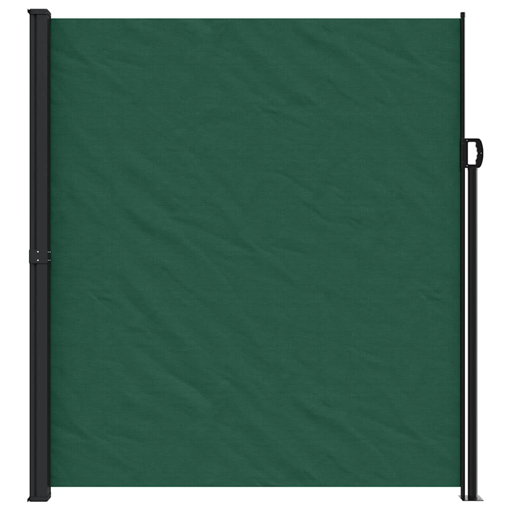 vidaXL Auvent latéral rétractable vert foncé 220x300 cm - 3