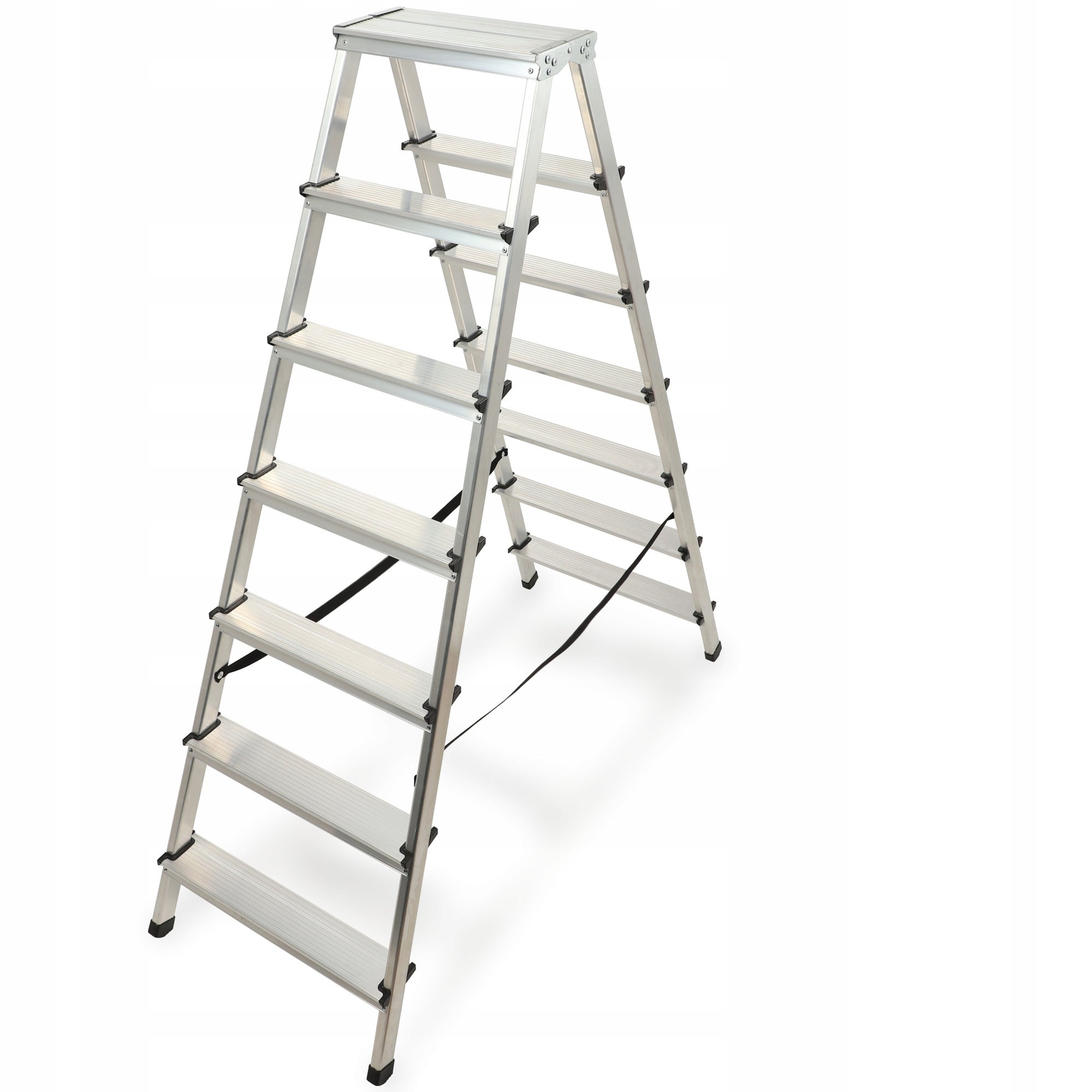 DRABINA ALUMINIOWA SKŁADANA 7 STOPNIOWA DOMOWA MOCNA 125kg PRODUKT POLSKI