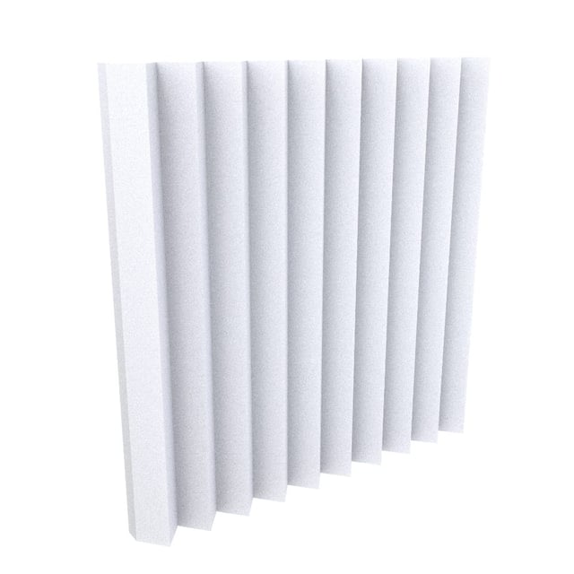 Pannelli fonoassorbenti monopiramidali 50x50x5cm bianco