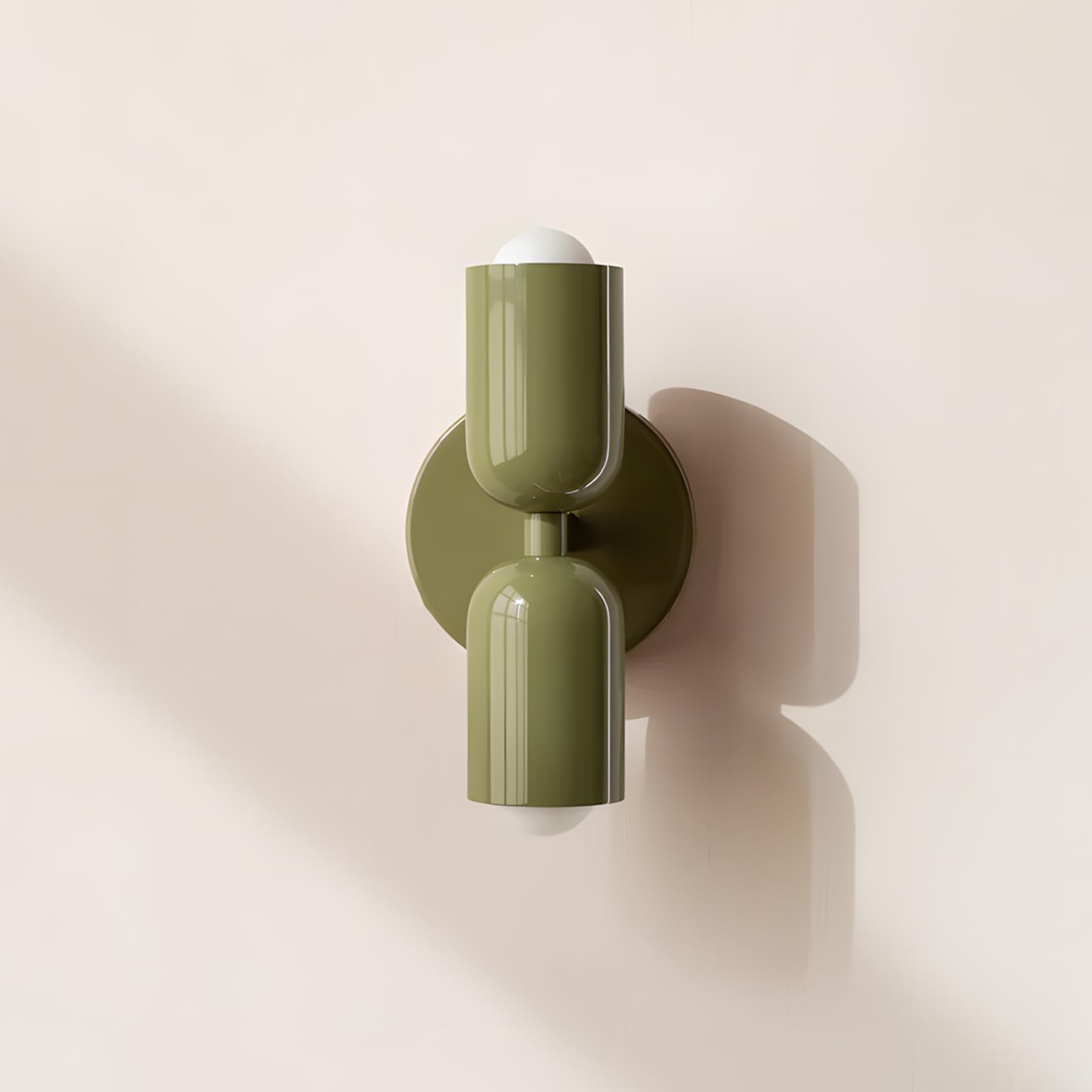 Wewnętrzny kinkiet ścienny z płomieniami metalowa lampa ścienna Up Down kinkiet nowoczesna zielona lampa ścienna do salonu sypialni korytarza