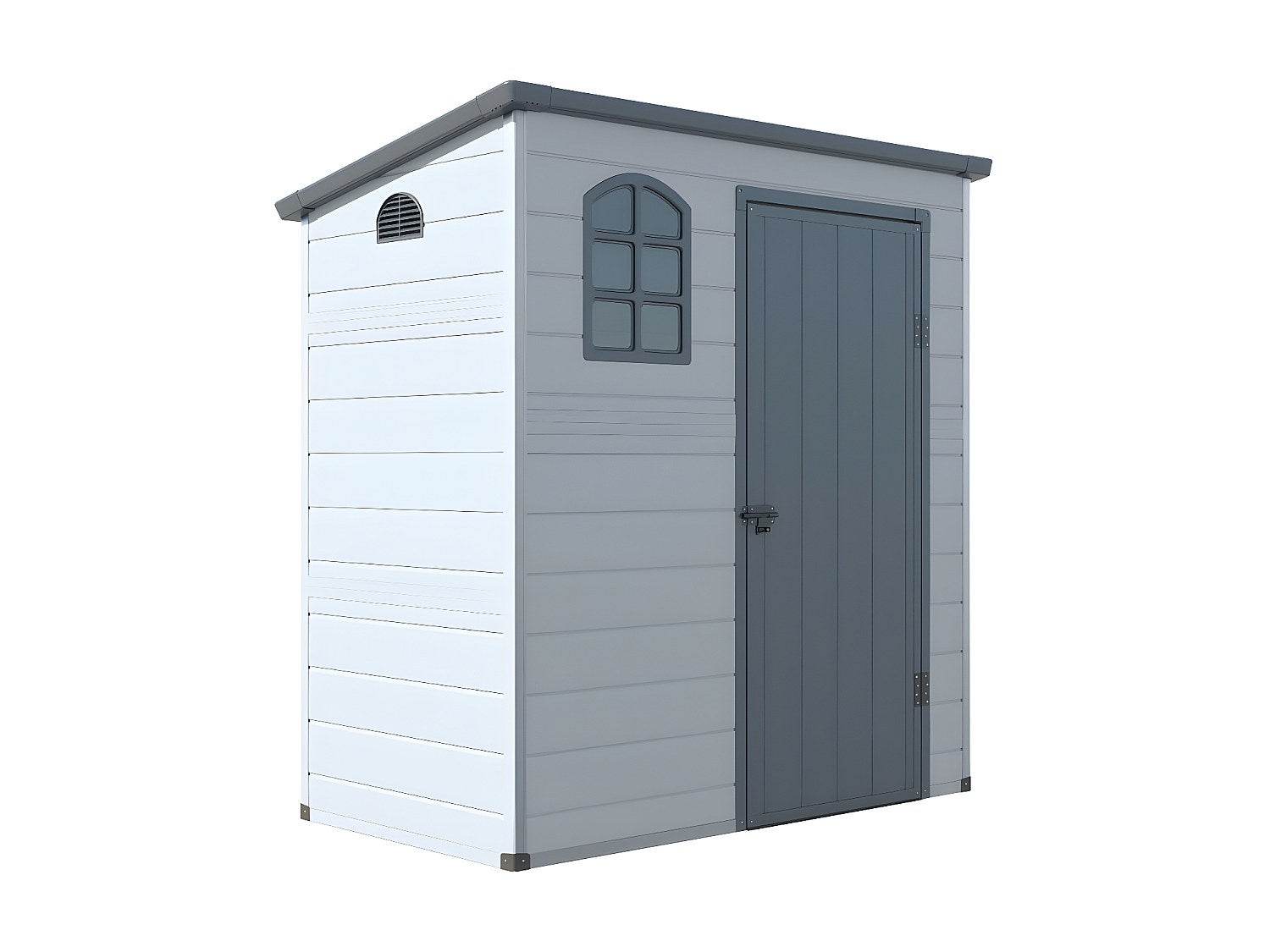 Casetta da giardino 2,12m² in Resina Antracite - NERIO - 4