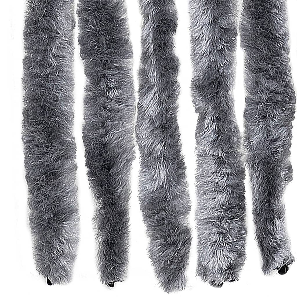 Moustiquaire | Rideau anti-moustique argenté 118x220 cm chenille CFW17052 - 5
