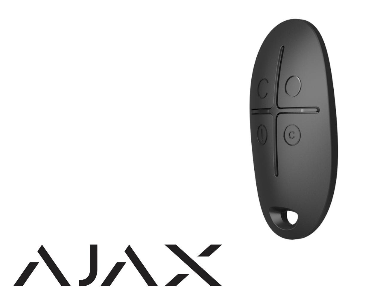 Télécommande bidirectionnel 4 touches version noire - Ajax Systems - 2