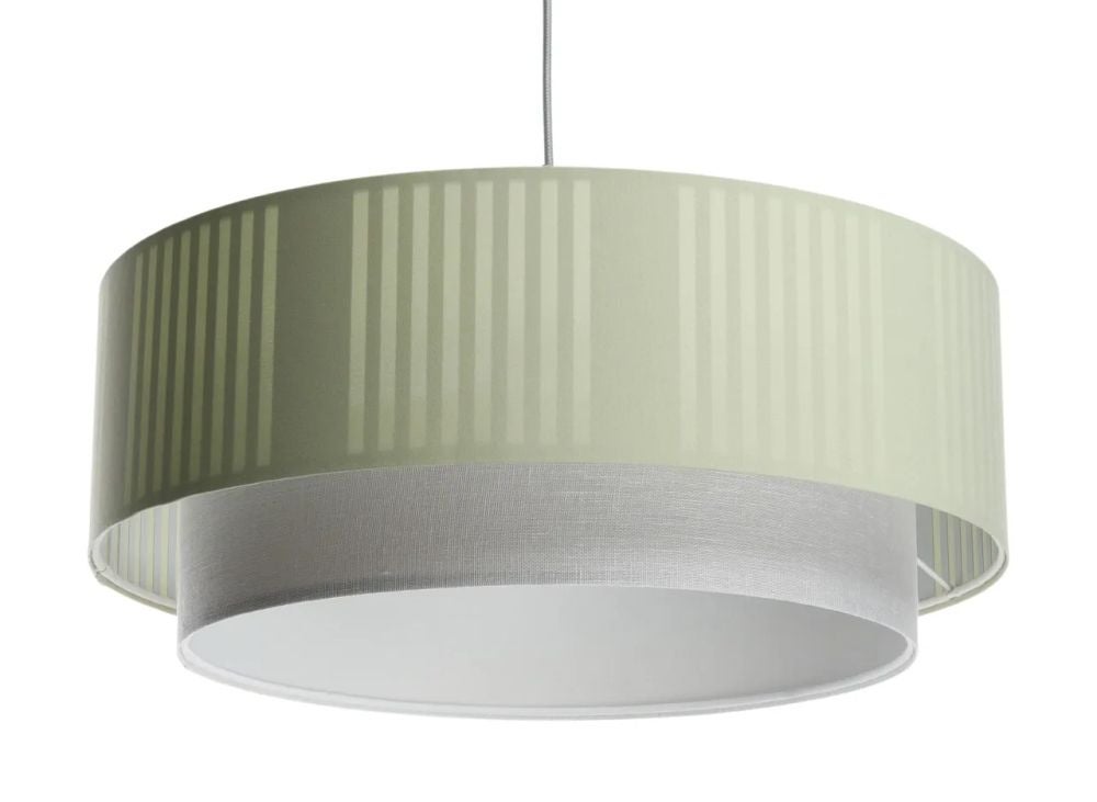 Lampa wisząca DUO LAMI LINE 70x28 zielona/kremowa