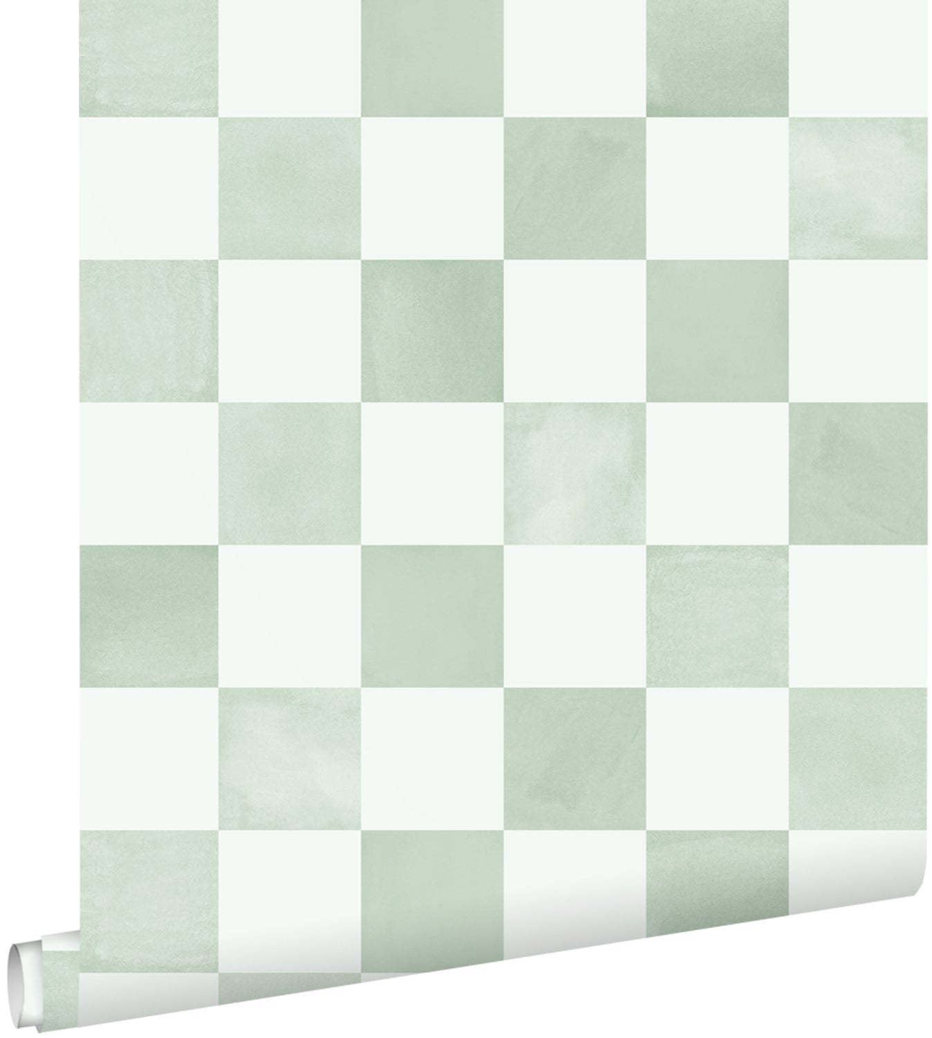 Tapeta motyw kratki zielonym - 53 cm x 10.05 m - ESTAHOME