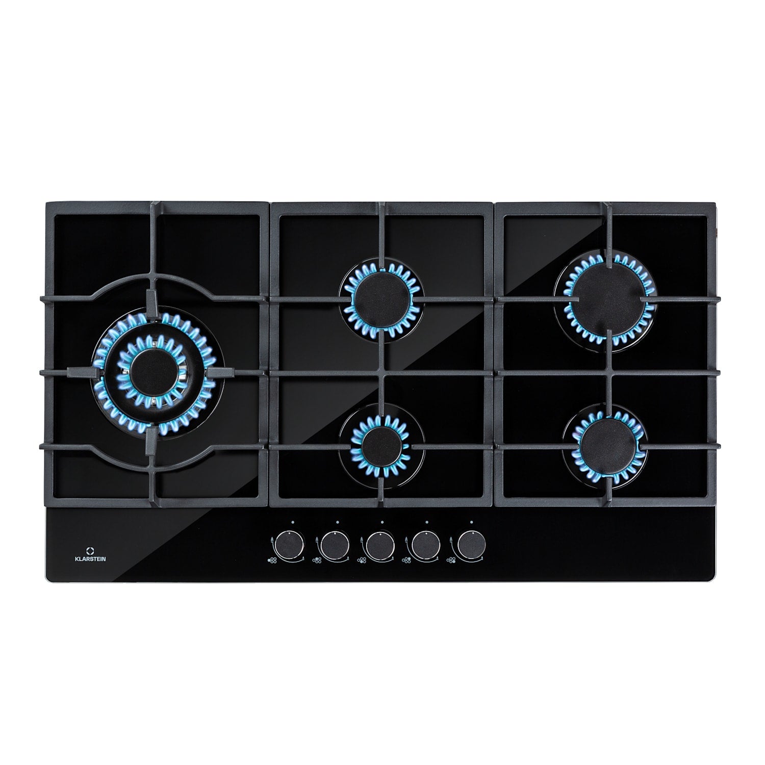 Klarstein Ignito Chef Edition Placa De Gas De 5 Zonas 5 Quemadores Sabaf Vitrocerámica Negro , Leroy Merlin