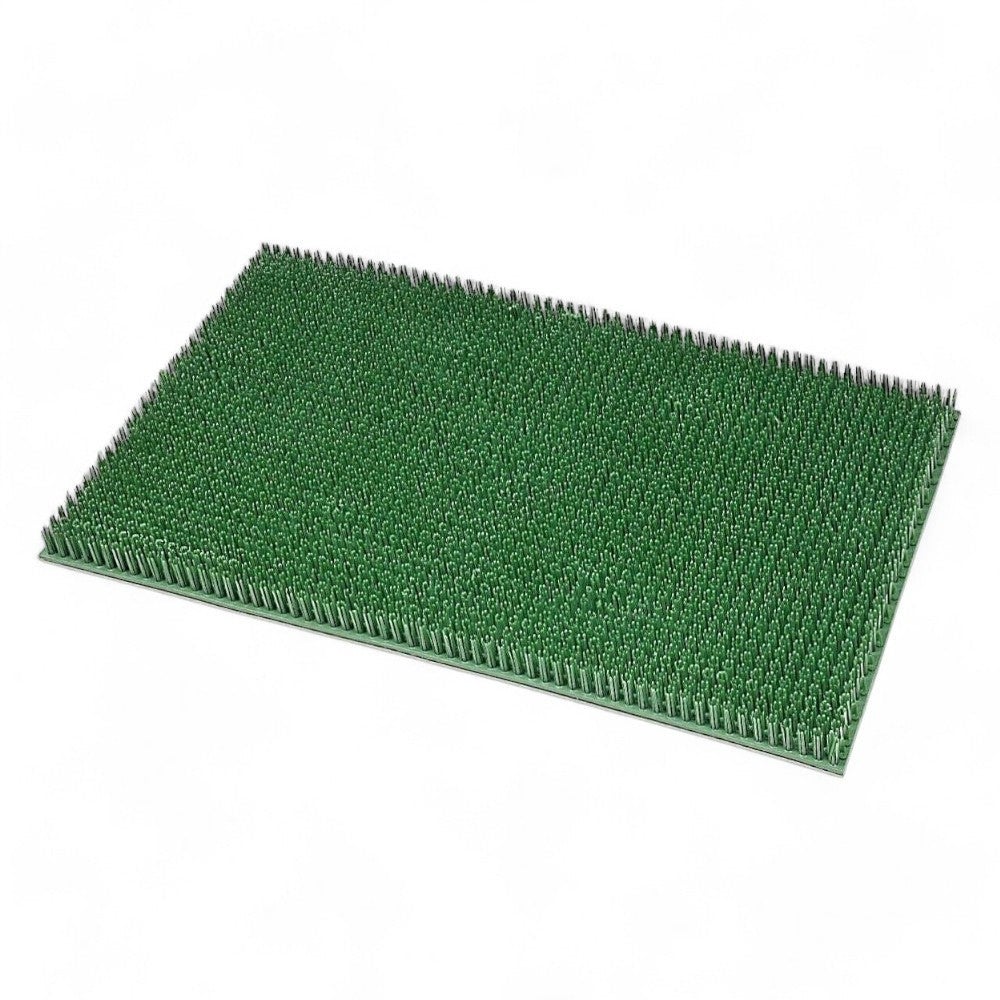 CAGO Green Flock – Zerbino Da Viaggio 60x40x1 Cm, Verde, In Gomma E Polipropilene, Antiscivolo