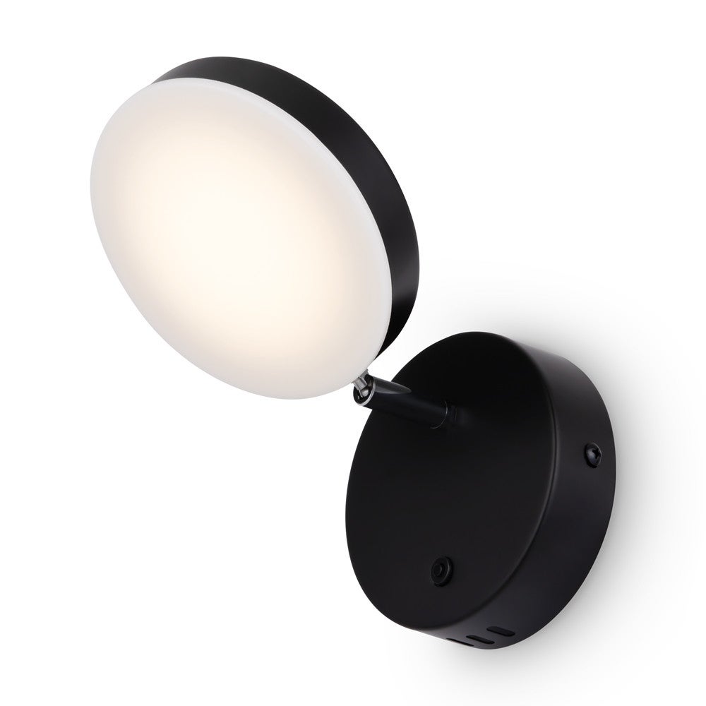 Kinkiet FAD LED 6W Ciepła biel 550lm czarny wym: 11x12x19,5 cm IP20 Maytoni