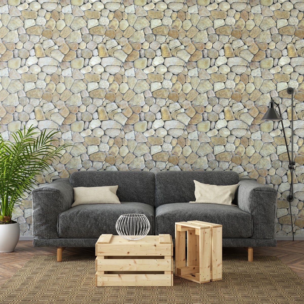 Adesivi materiale materiali naturali di ghiaia - Sticker adesivo - adesivi murali - 40x40cm - 5