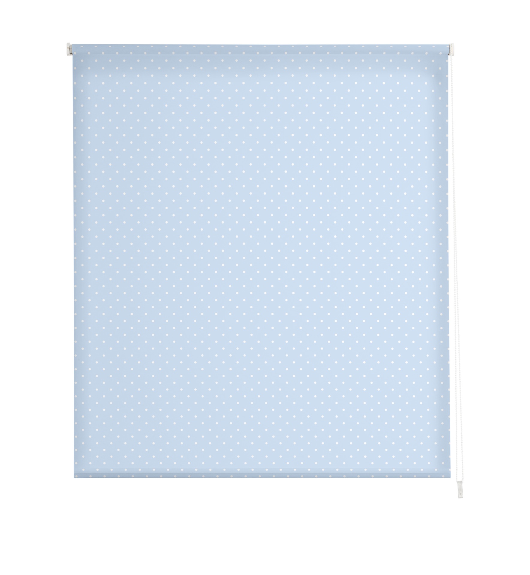 Estoralis | estores personalizados texturas | 150 x 255 cm (ancho por alto) tamaño de tela 147 x 250 cm | modelo motas-2 color azul