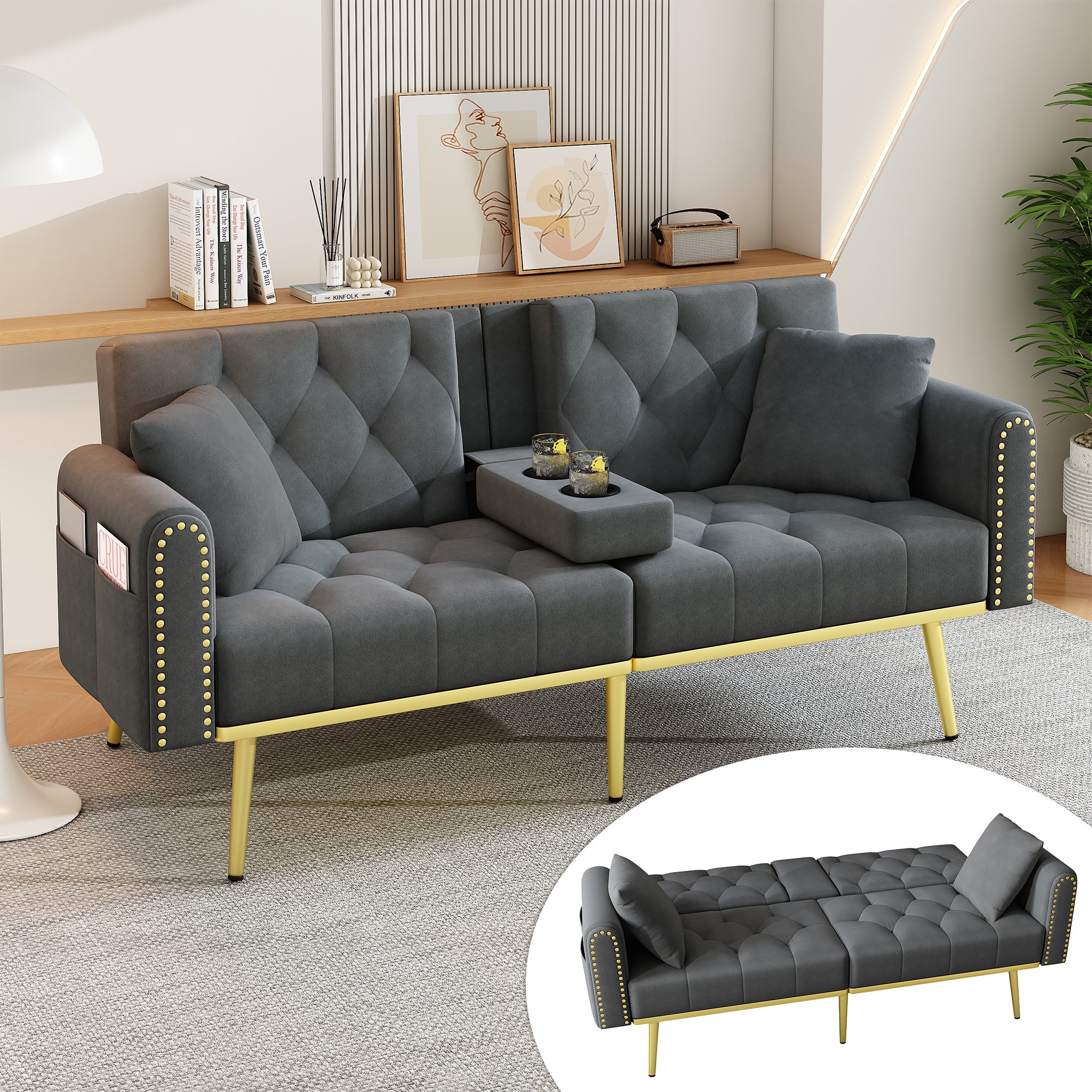 Matelas Pliable En Z Loft 25 – Canapé-Lit Futon Portable 180×60 Cm – Idéal Chambre, Salon, Invités & Soirées Pyjama – Confortable & Gain De Place
