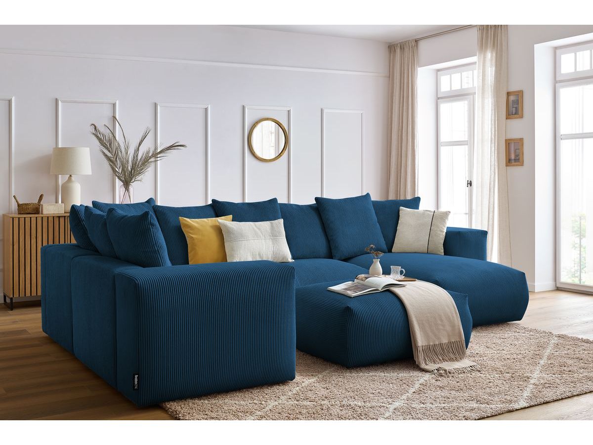 BOBOCHIC Canapé panoramique fixe modulable ultra moelleux VOLTAIRE avec ...