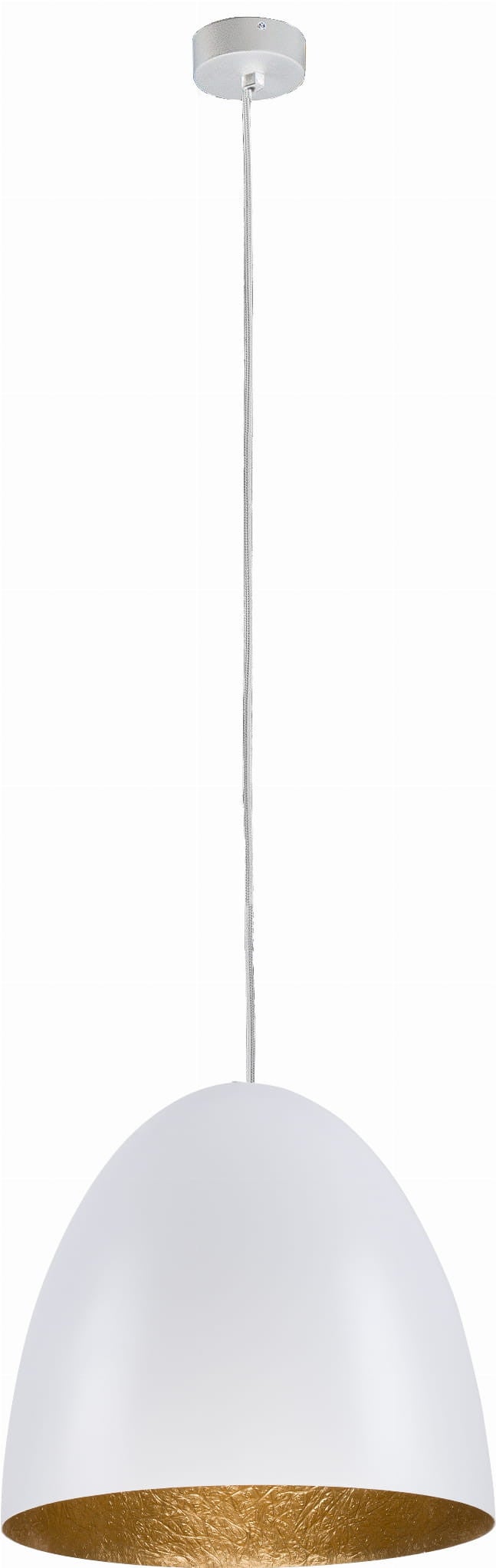 Lampa wisząca EGG biało-złota 1 x E27 x 40W wym: 150 x 39 x 39 cm Nowodvorski Lighting