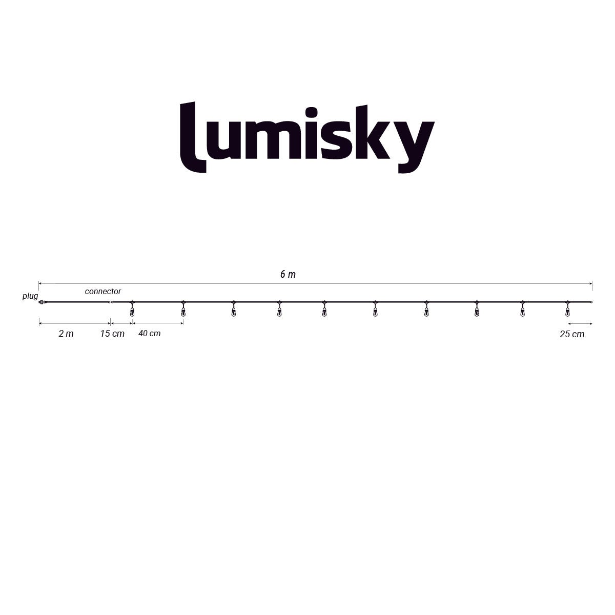 Luci decorative da esterno collegabili LUMISKY con lampadine - 9