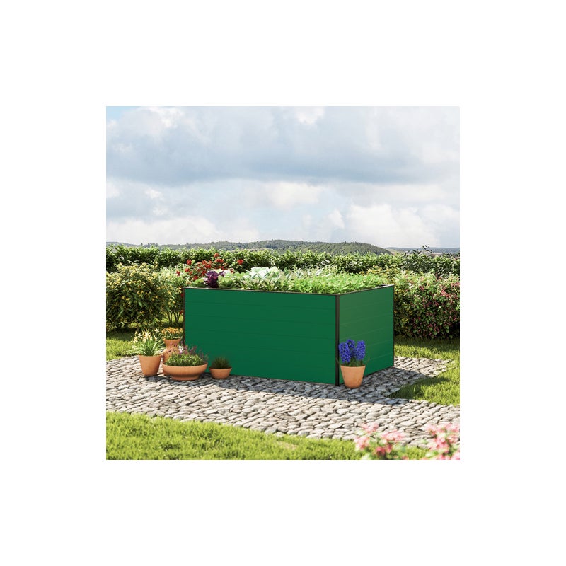 GFP Podwy?szona grz?dka aluminiowa CHRISTINA zio?a warzywa - 150x119x77 cm - zielony