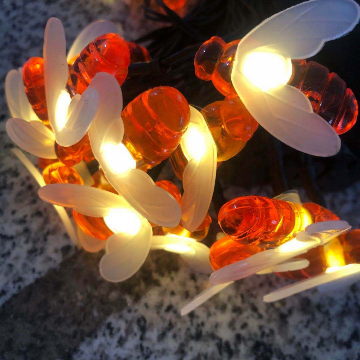 Guirlandes lumineuses solaires d'extérieur - 20 LED 5 M 8 modes Étanche Eclairage d'Ambiance Jolies Décoration Lumière pour Jardin - 4