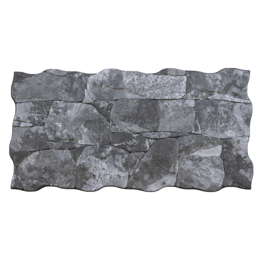 Carrelage Parement Vulcano Dark 33.3x65cm Effet Pierre - 2