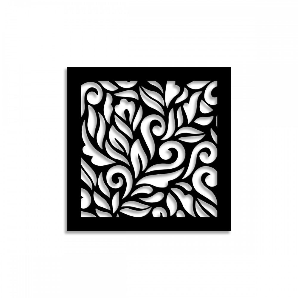 DECOR - Panel perforowany PCV - CZARNY Parasol 98x98 cm Grubość 1 cm