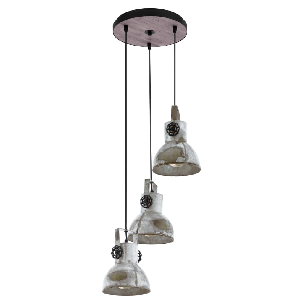 Lampe suspendue Barnstaple 3 lampes Patine marron et noir EGLO - 5