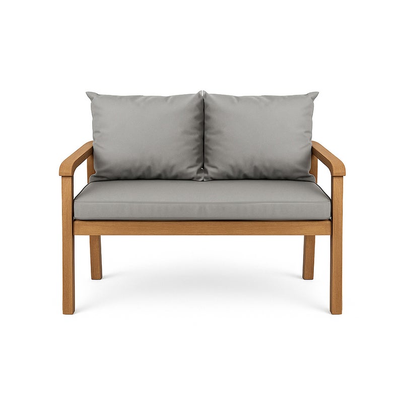 Poduszka ogrodowa na ławkę 120x50x50cm poduszka na meble ogrodowe jasna szara, poduszka na balkon taras, poducha ogrodowa na huśtawkę