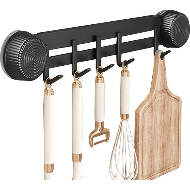 Porte Ustensiles Cuisine Mural, Etagere Murale Cuisine, Support Ustensile Kitchen, Rangement Ustensiles Kitchen pour Suspendre Cuillères Spatules