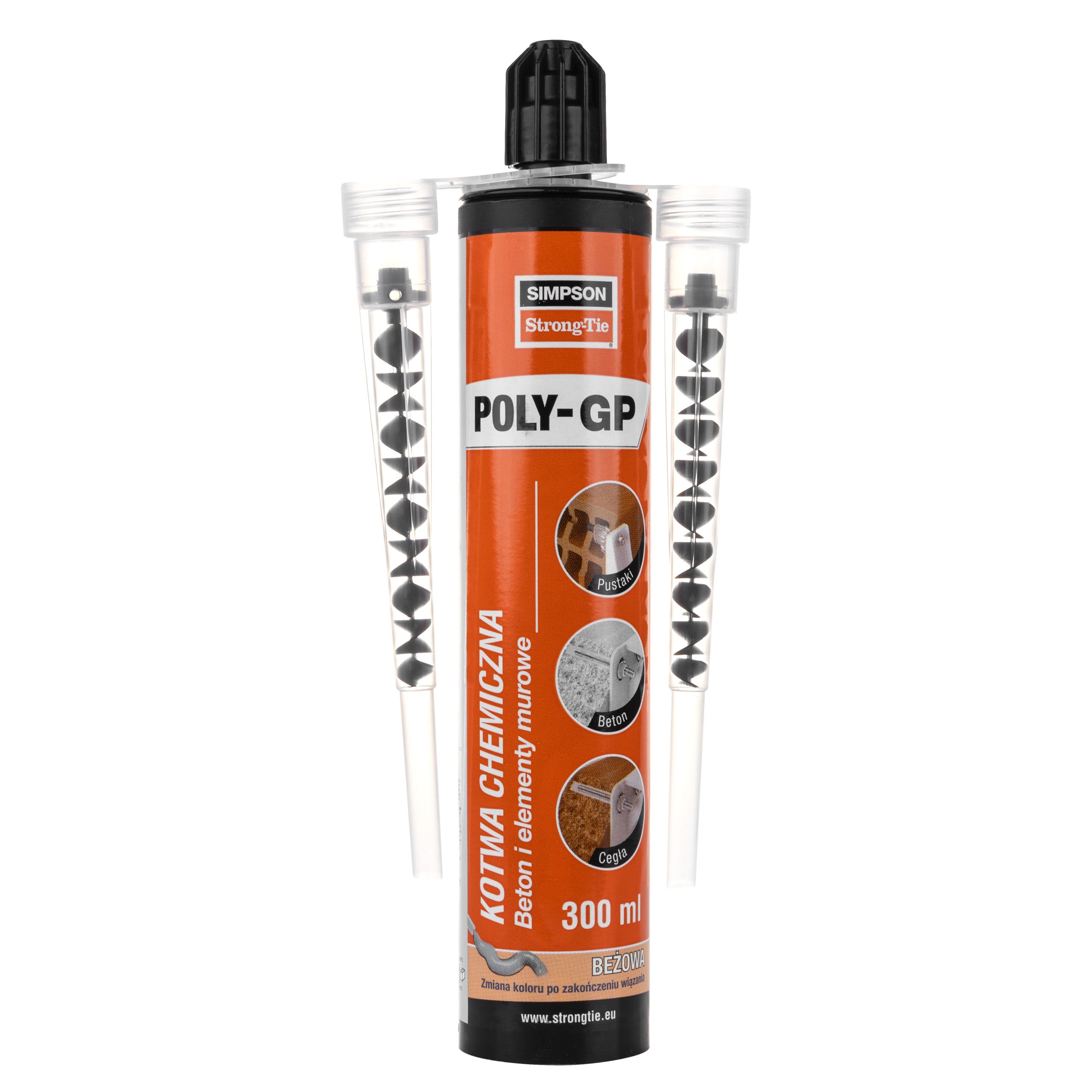 Kotwa chemiczna Simpson POLY-GP 300 do mocowania w betonie do betonu 300ml 1szt