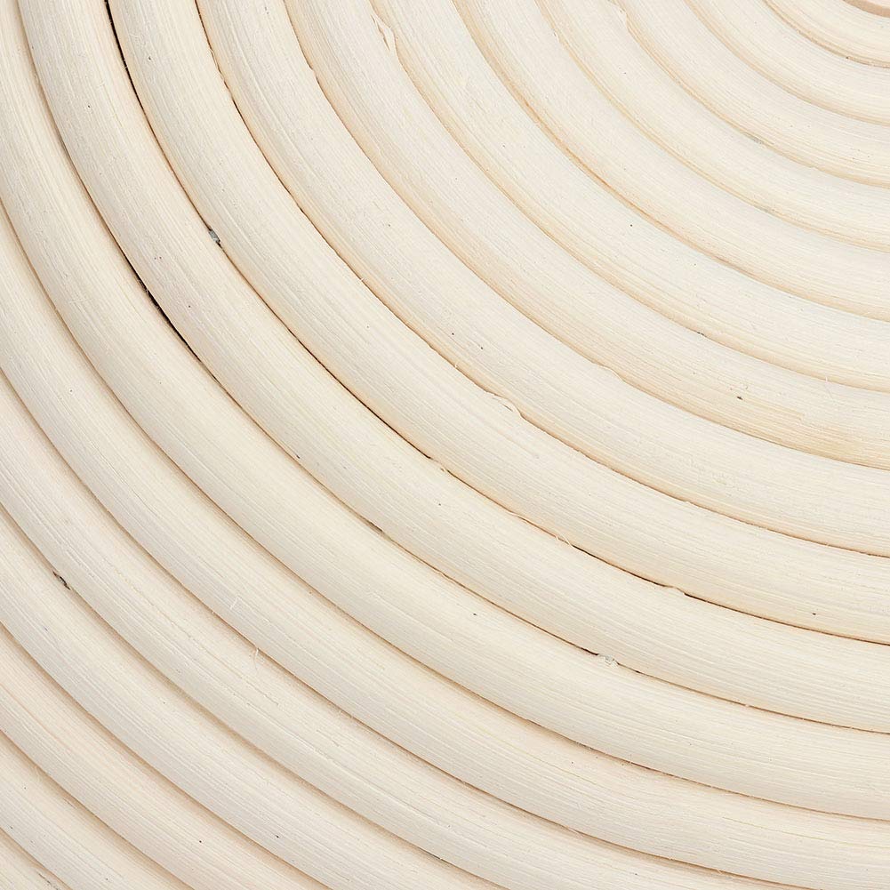 Juego de cestas redondas de ratán para fermentación de pan Banneton Brotform (22 x 8,5) - 8
