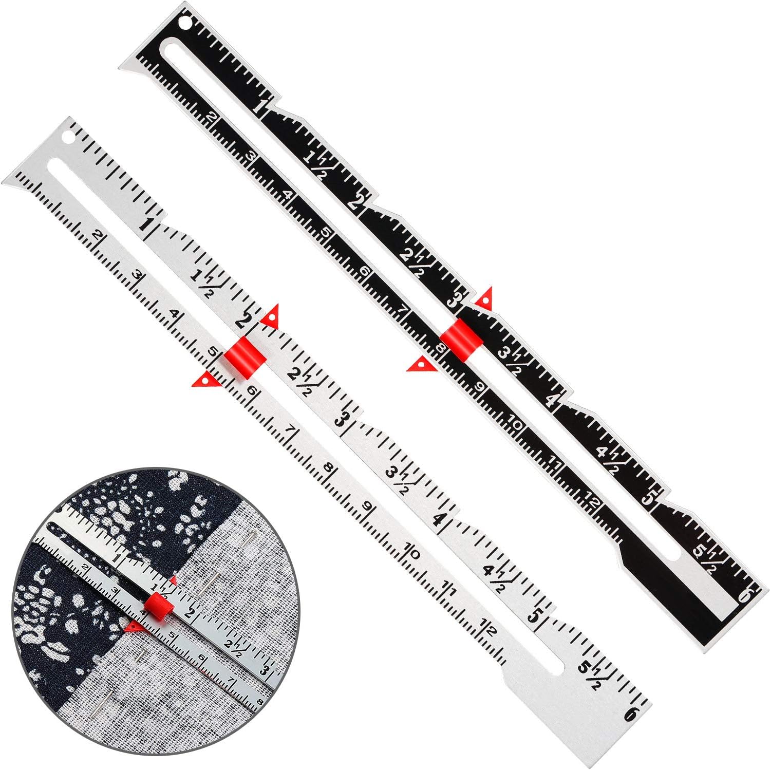 Jauge Coulissante Multifonction 5 En 1 Clover – Outil Précis Pour Couture, Ourlets, Cercles Et Mesures