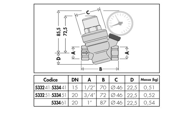 Cartuccia Di Ricambio Caleffi 535004 - Per Riduttori Di Pressione Serie 5350 E 5351, 1/2'' - 3/4'' - Foto 9