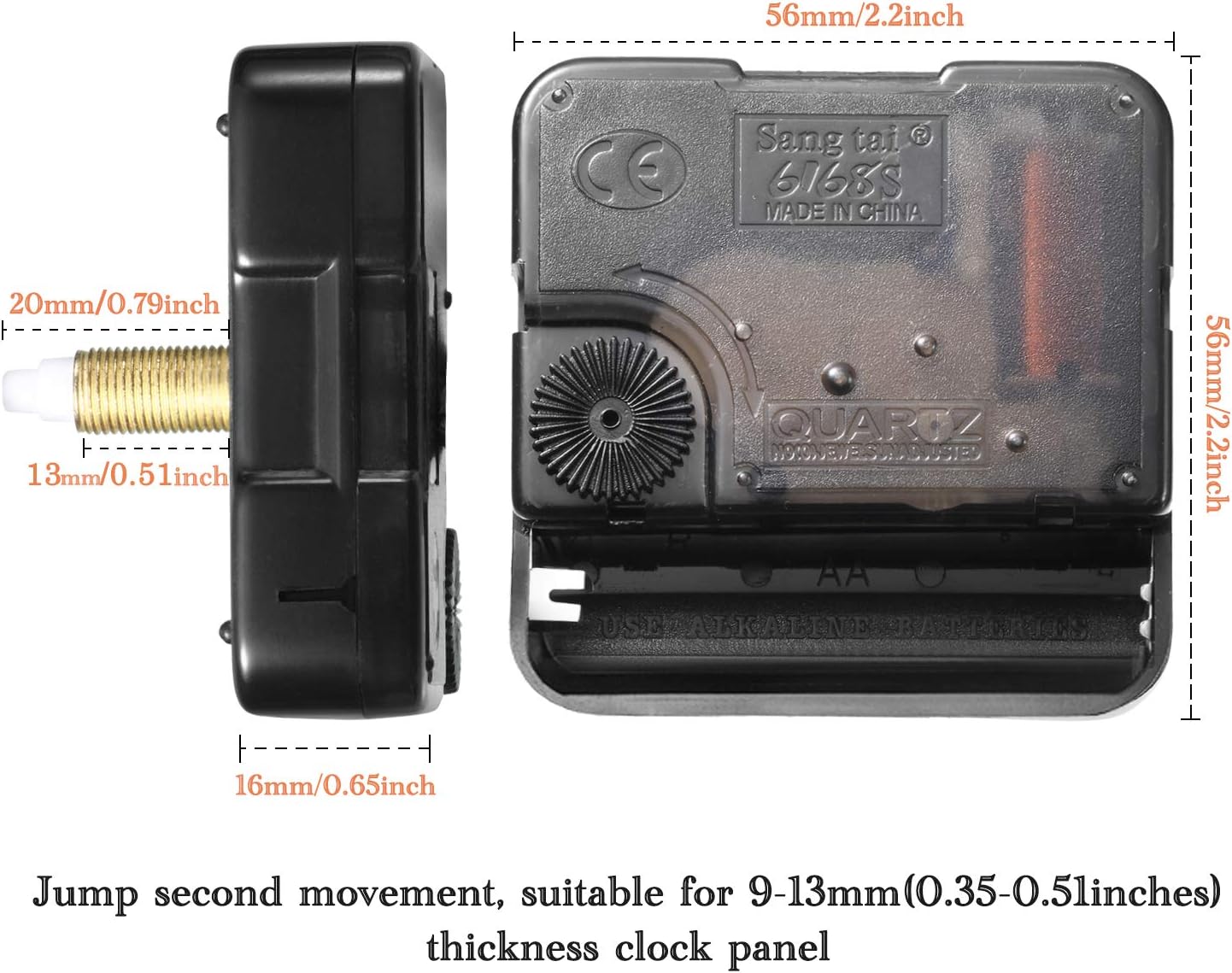 Pezzi meccanismo orologio meccanismo movimento orologio meccanismo orologio batteria orologio da parete silenzioso sistema lancette orologio meccanism | Leroy Merlin