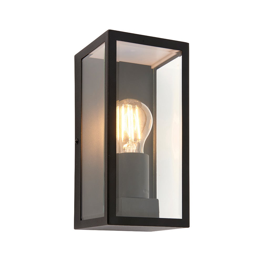 Kinkiet zewnętrzny LED OXFORD 28W 4000K 3600lm metal czarny matowy-przezroczysty wym:23,5x11,5x11cm IP44 Endon