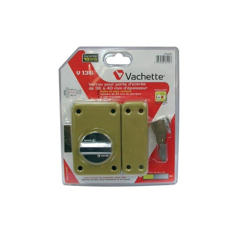 VERROU V136 CYL. 45MM 67640/SC VACHETTE - 67640 SC - 3
