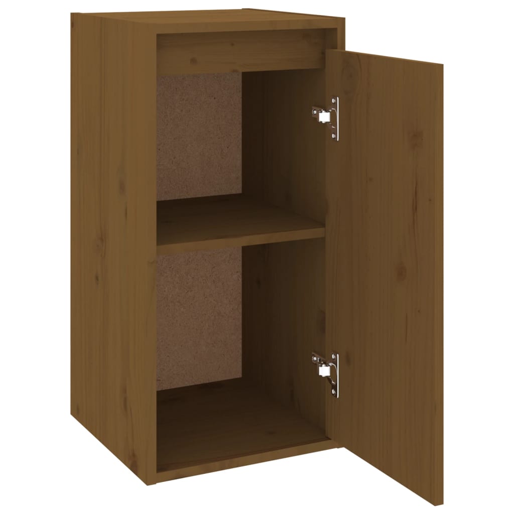 Maison Exclusive - Armario de pared madera maciza de pino marrón miel 30x30x60 cm - 5