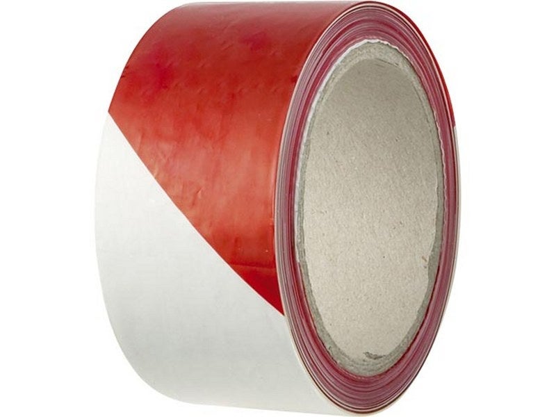 Nastro 100 M Plastica rosso/bianco - 4