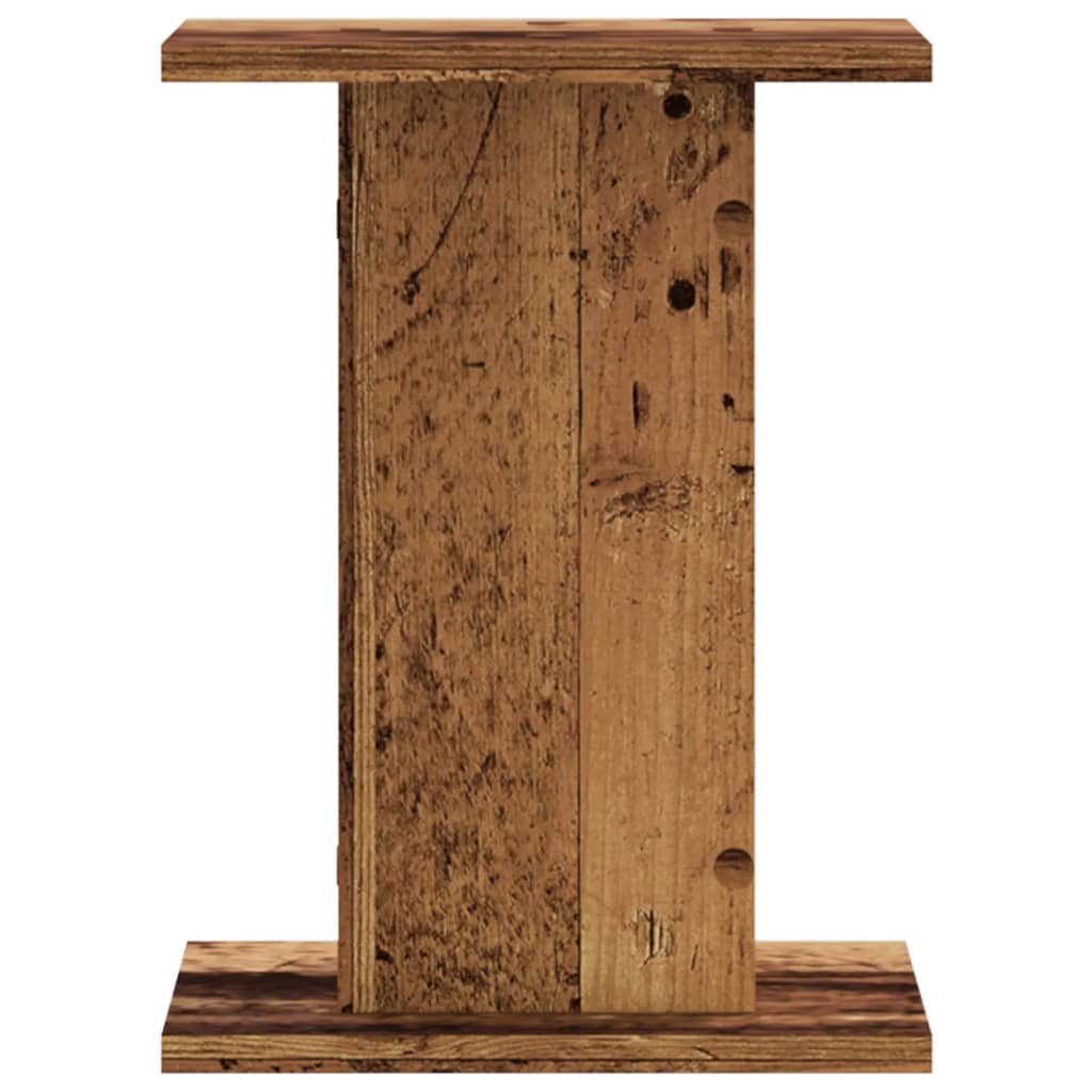 Supports pour plantes 2 pcs vieux bois bois d'ingénierie - 4