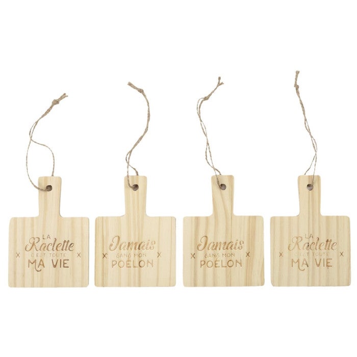 Coupelles Et Pelles à Raclette SOS Accessoire – Lot De 6 Coupelles + 6 Pelles En Bois, Compatible Tefal