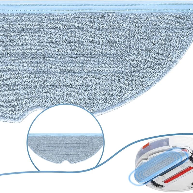 6pcs Serpillière pour Roborock S7 Pro Ultra S7 MaxV Ultra S7 Plus S7 Max Pièces de Rechange Accessoires pour Roborock S7 T7s T7s Plus Robot Aspirateur - 3