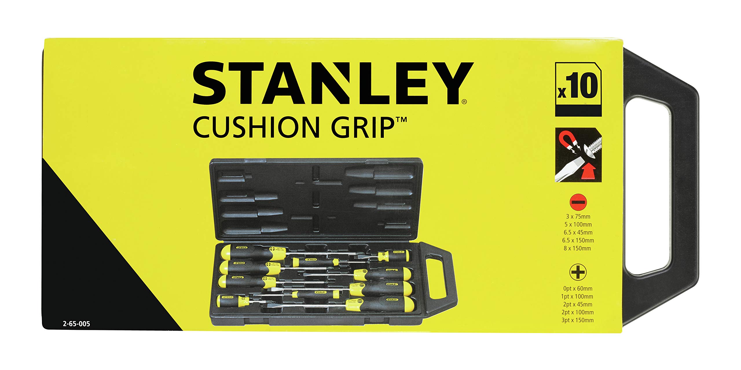 10 Tournevis en mallette Cushion Grip 2-65-005 Stanley - 6