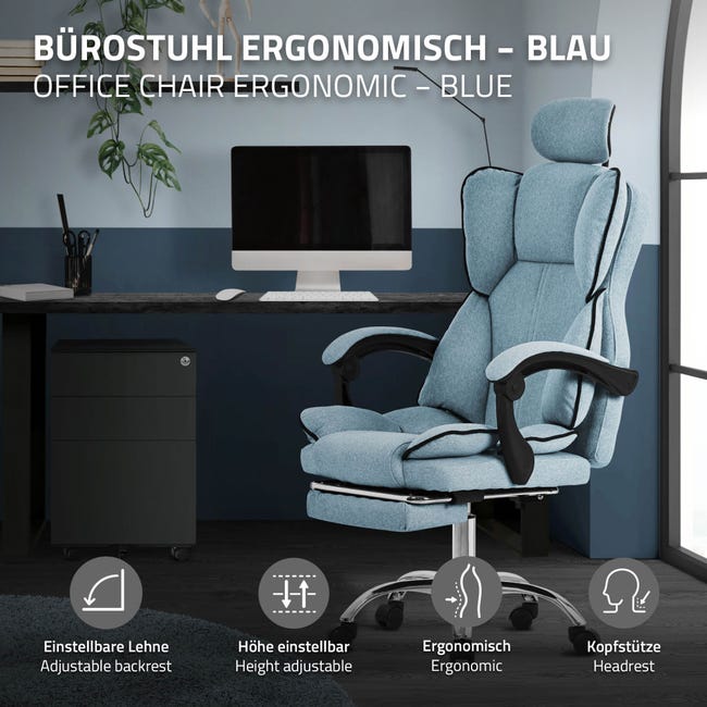 UEV Sedia da Ufficio Ergonomica in Pelle con Rotelle, Girevole a 360 UEV Sedia da Ufficio Ergonomica in Pelle con Rotelle, Girevole a 360