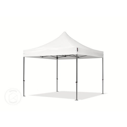 Tonnelle Pliante 3x3 M En Acier Et PVC 800 - Anti-Feu, Côtés Panoramiques, Noir - Pour Jardin, Événements Extérieurs