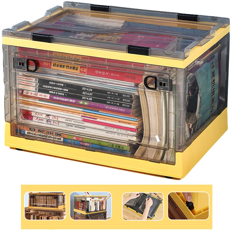 Scatola di stoccaggio pieghevole con apertura laterale, coperchio e ruota, contenitore organizer multifunzione per armadi, 42x29.5x27cm | Leroy Merlin