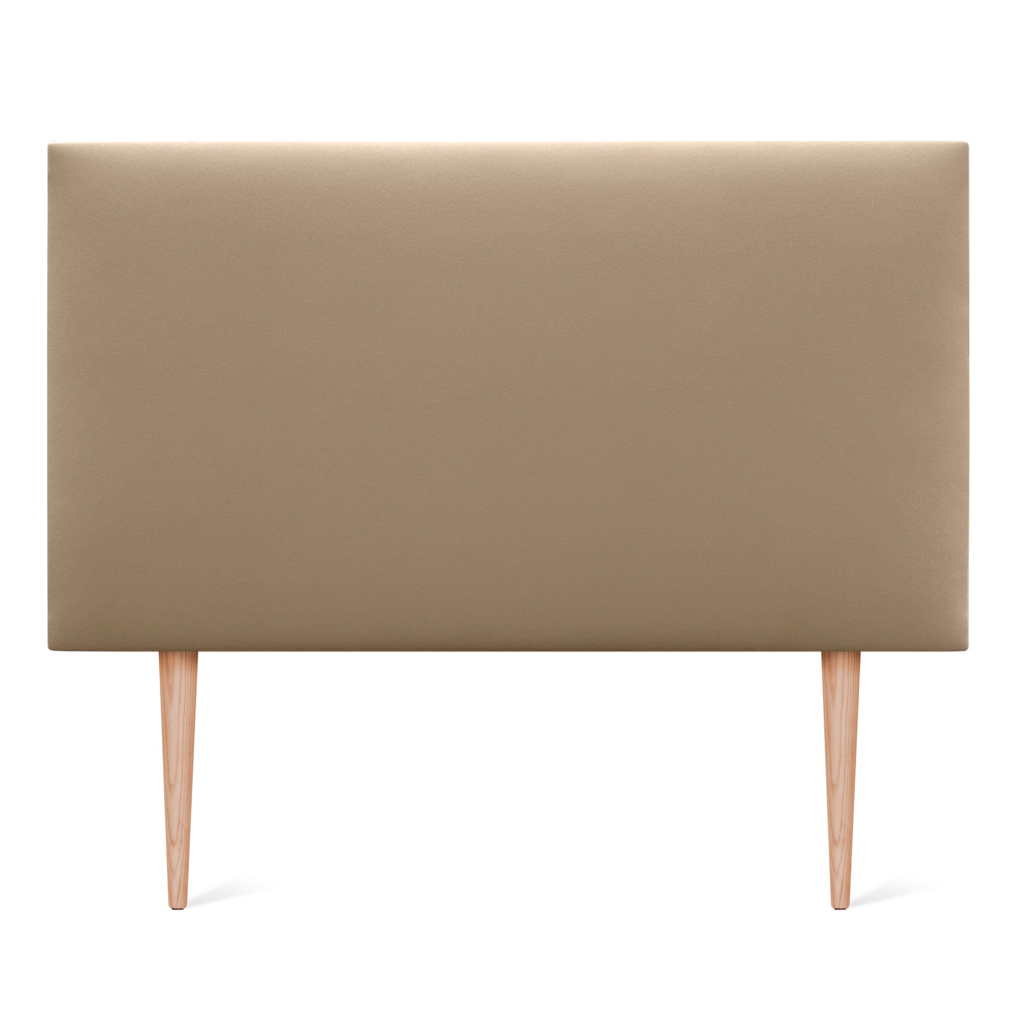 DHOME Cabecero de Polipiel Liso y con Patas cabeceros Cabezal tapizado Cama (Polipiel Marrón Claro, 110cm (Camas 80/90/105)) - 3