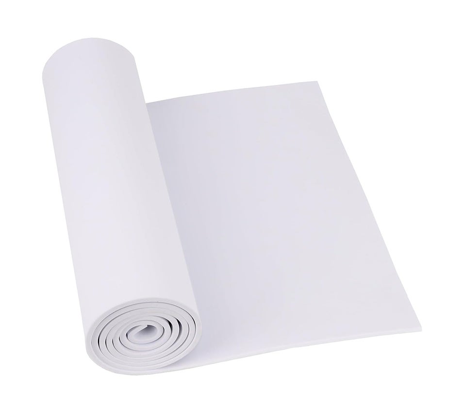 Plancha de Espuma Poliuretano Multiusos - Medida: 50 x 100 x 10 cm de Grosor - Dureza Firme - Densidad 20 KG/m3 - 6