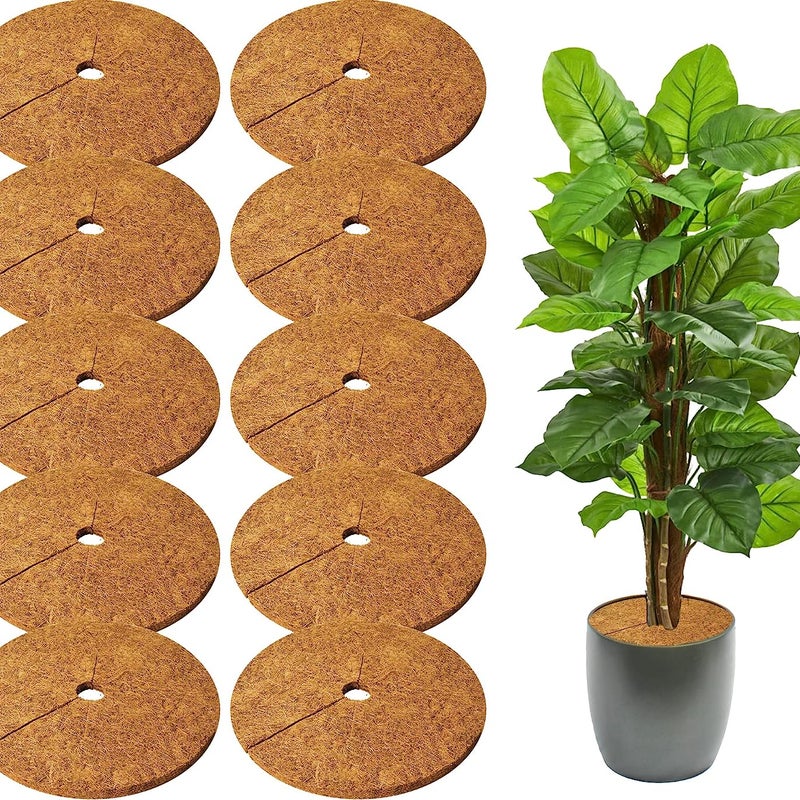 SZTUK dywan włókna kokosowego cala naturalny dywan włókna kokosowego mulczowania drzew Dywan włókna mulczowania drzew Osłona tarczy ochronnej roślin